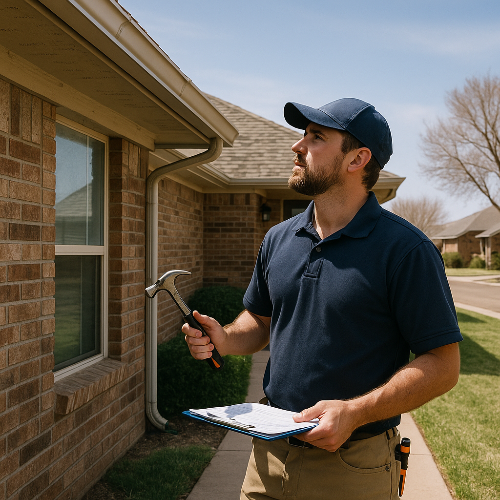 Maintenance technician inspecting rental unit after tenant turnover