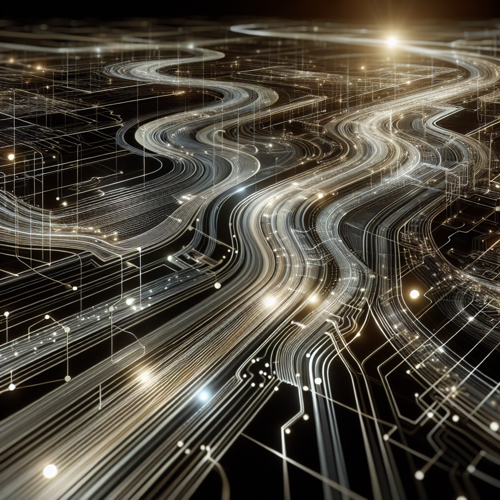 An abstract visualization of interconnected pathways symbolizing clear communication and thorough documentation.