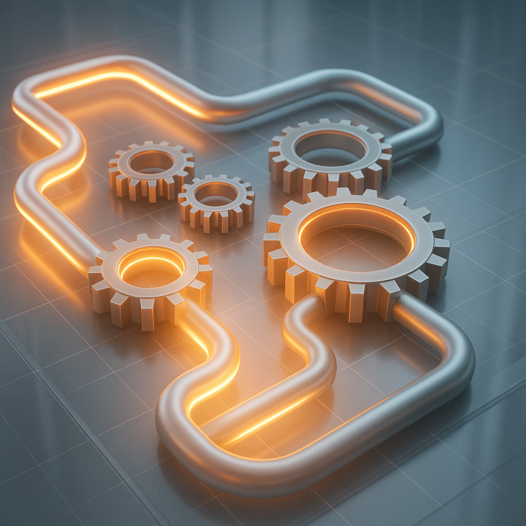Abstract digital visuals of rental market and property management