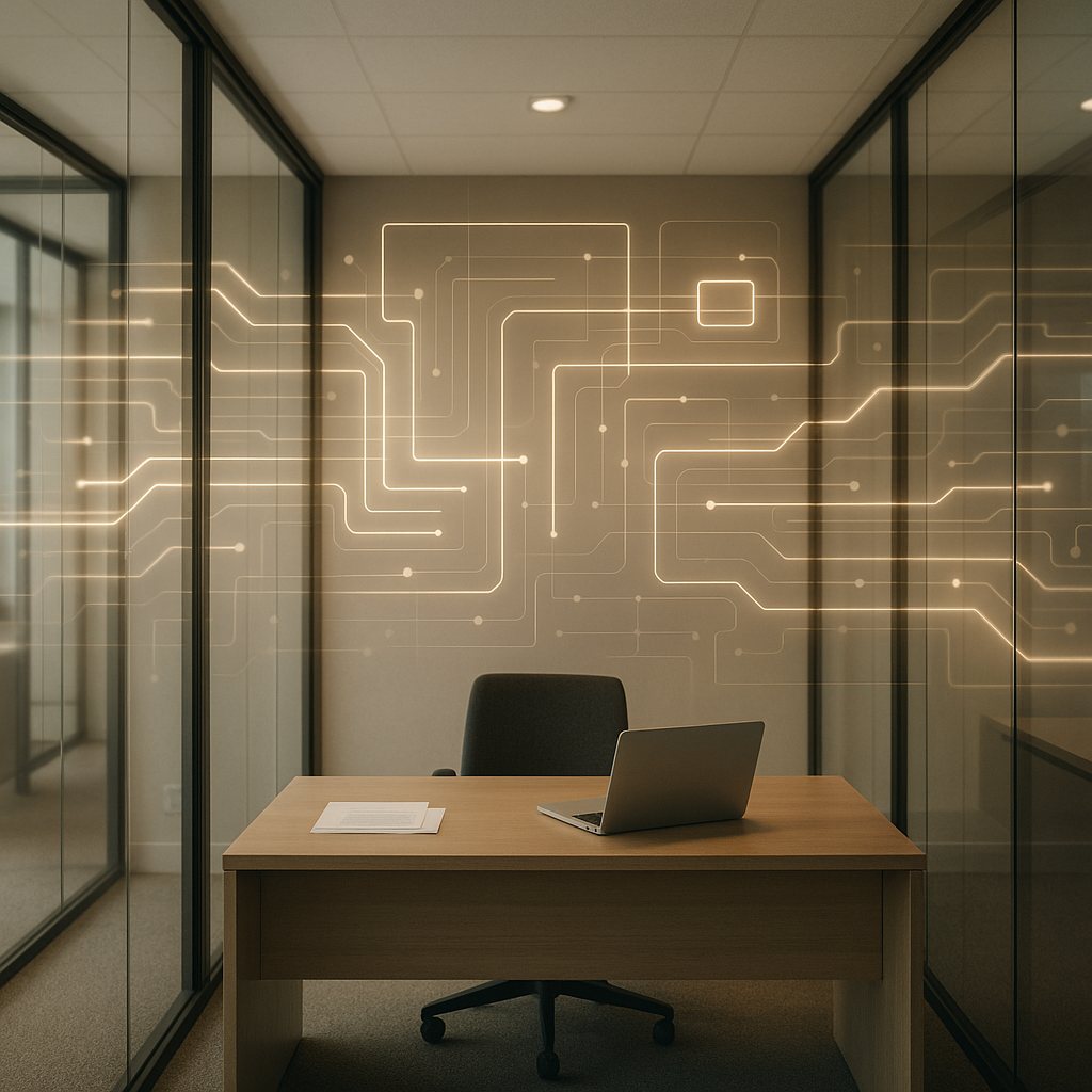 Office environment illustrating regulated seller disclosure process