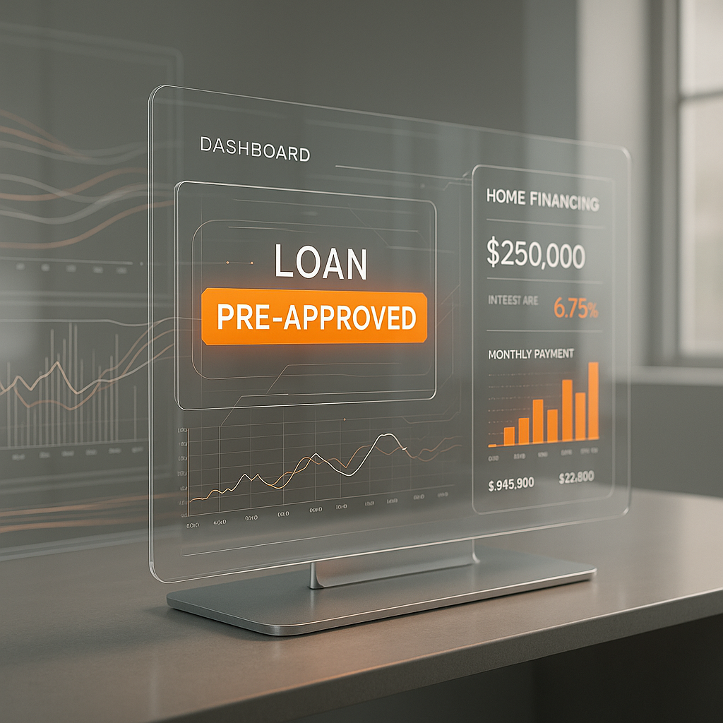 Loan pre-approval and financing dashboard