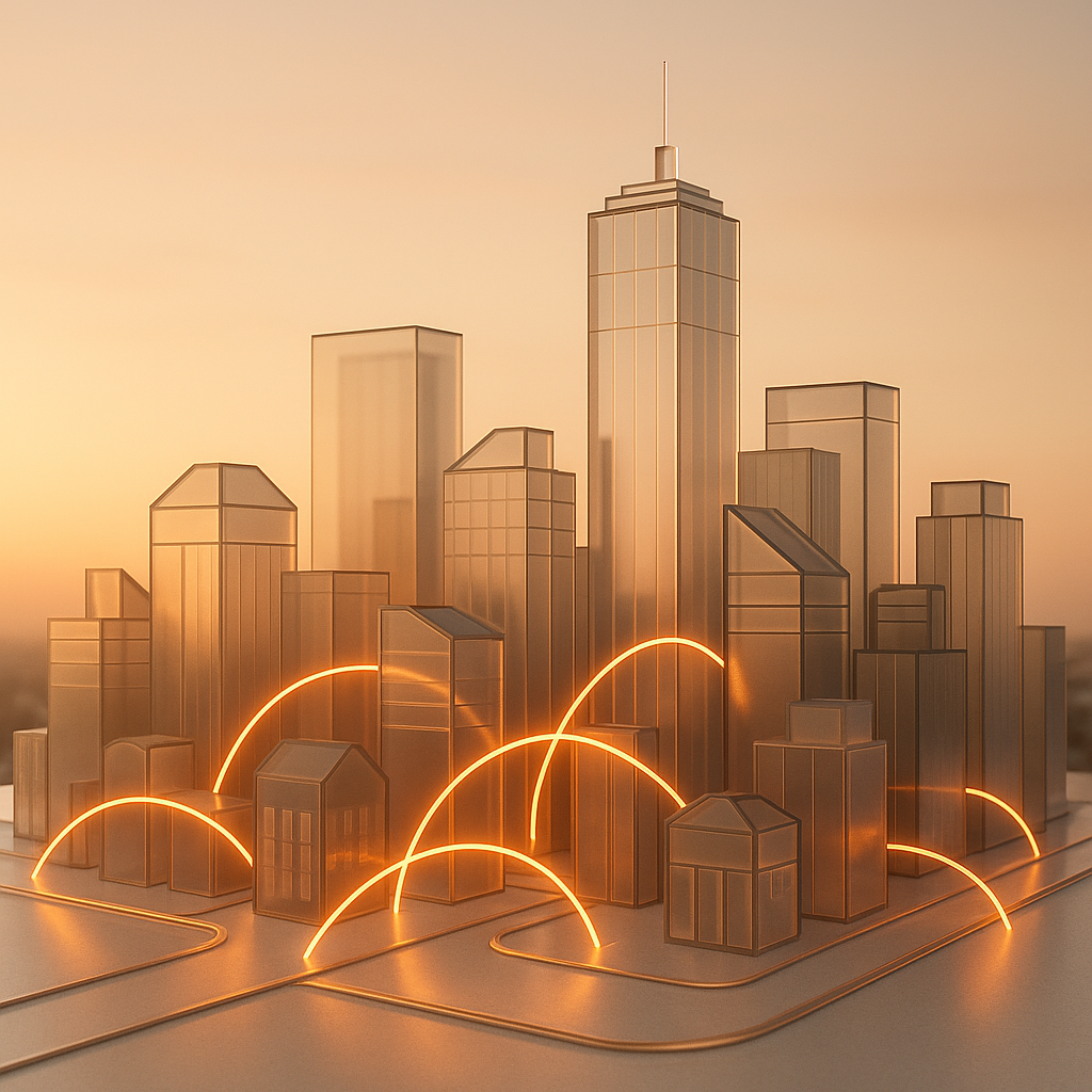 Amarillo city skyline conceptual image symbolizing communication channels