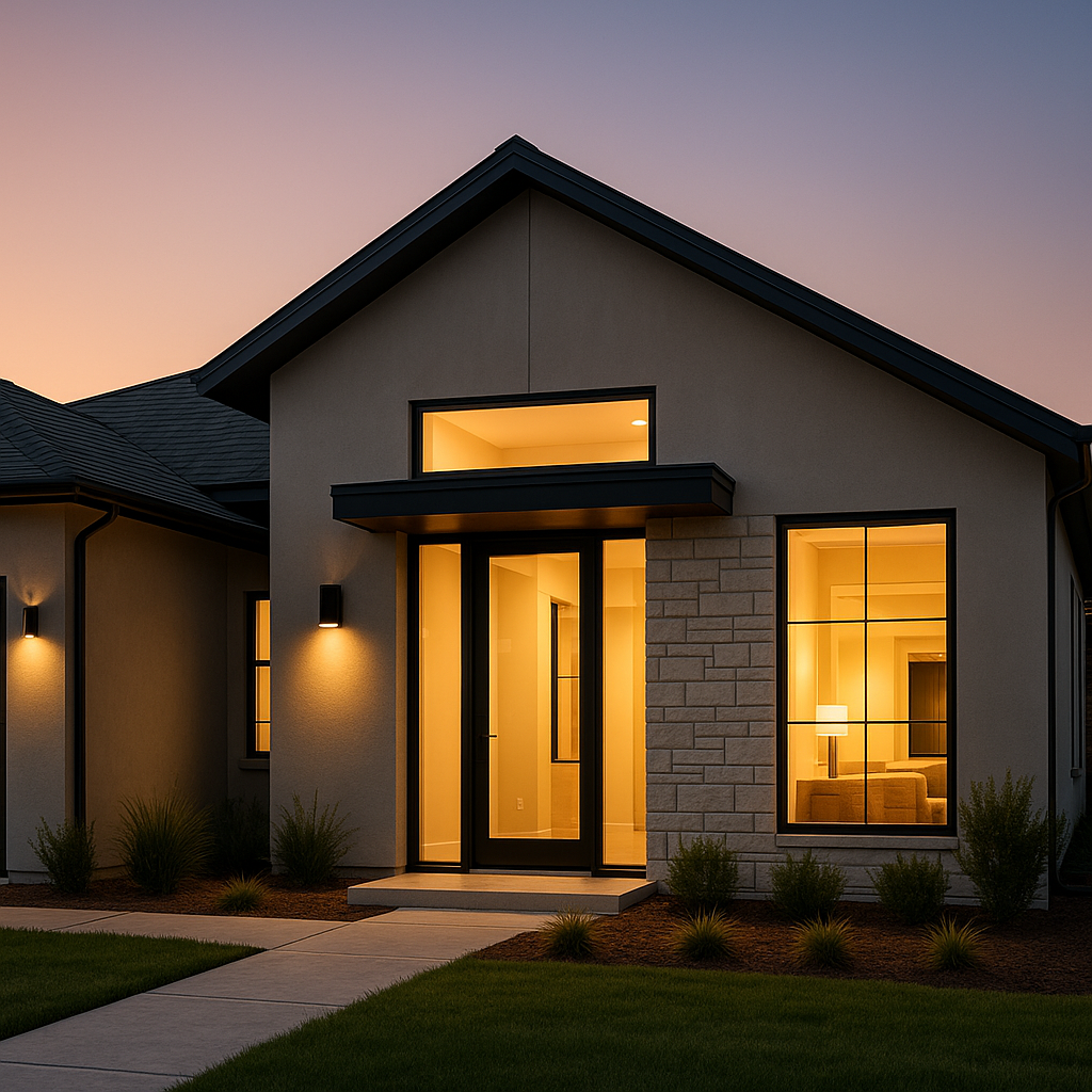 Modern home exterior emphasizing curb appeal and market readiness