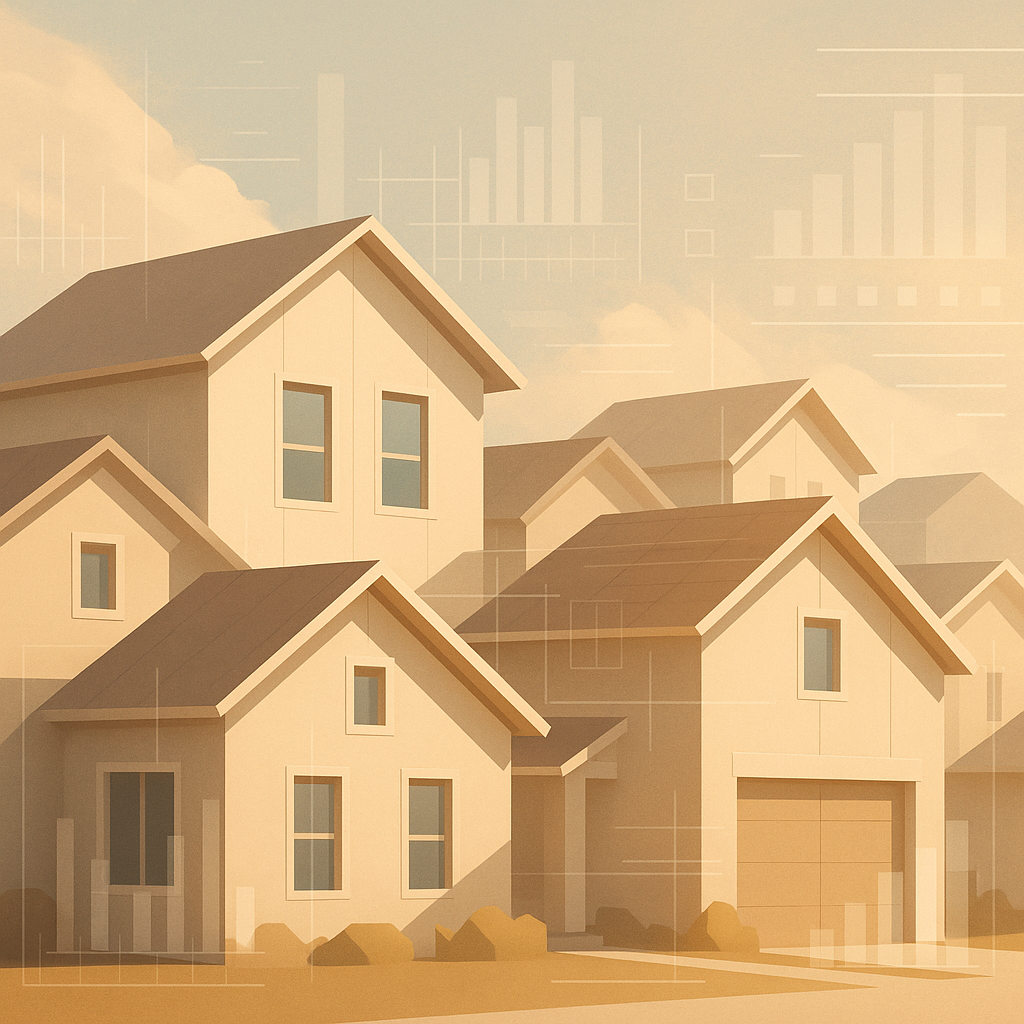 Clustered single-family homes showcasing build-to-rent communities in Texas