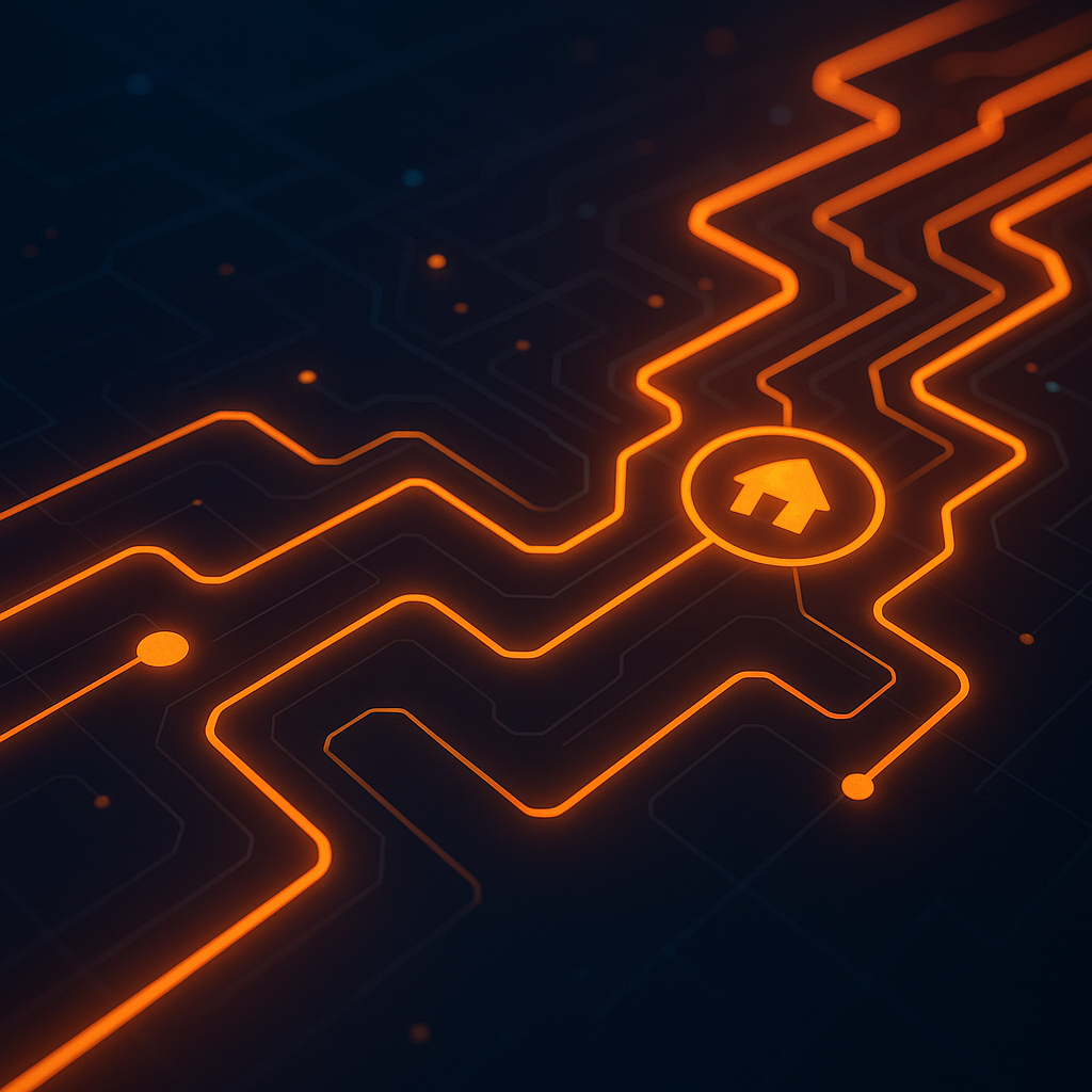 High-tech pipeline visual representing buyer targeting process