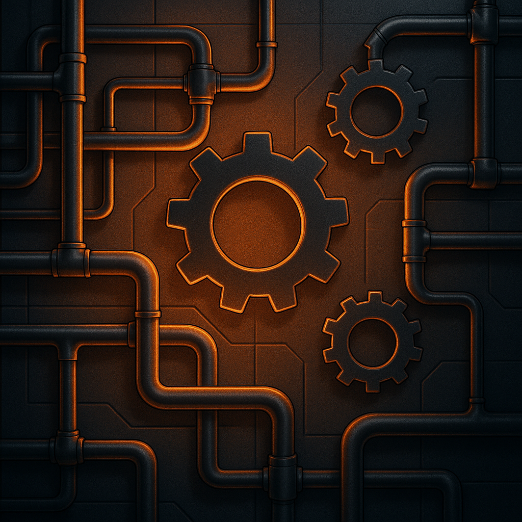 Abstract gears representing negotiation and pricing process
