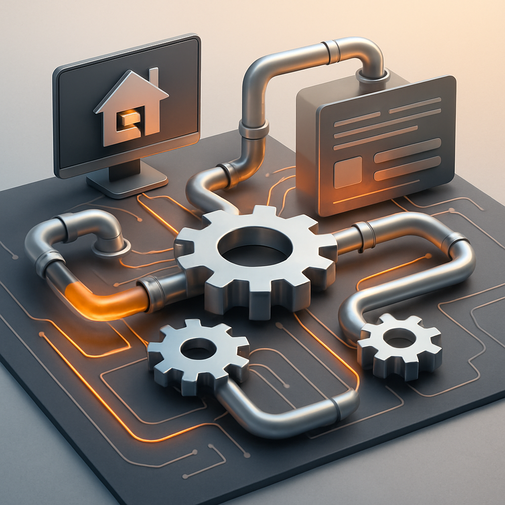 Digital workflow depicting efficient property rehab processes