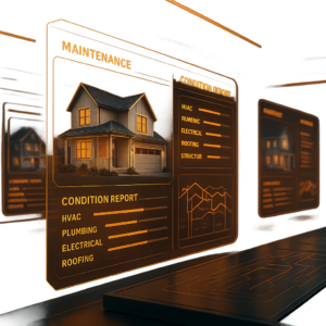 Digital control-center style dashboard monitoring multiple rental properties, highlighting Blaze’s technology-driven property management and preventative systems.