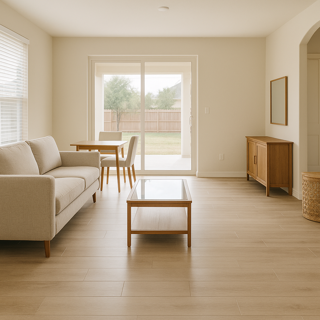 Modern rental unit interior representing safety and habitability