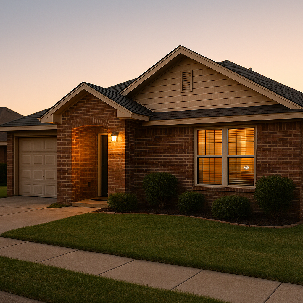 Well-maintained Amarillo home exterior showing strong curb appeal