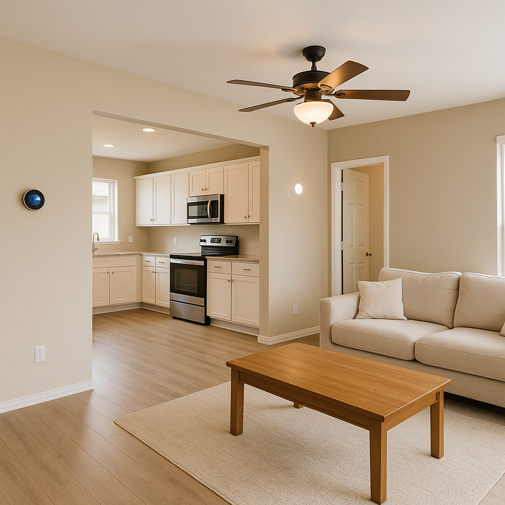 Inviting uncluttered Amarillo home interior with move-in-ready feel