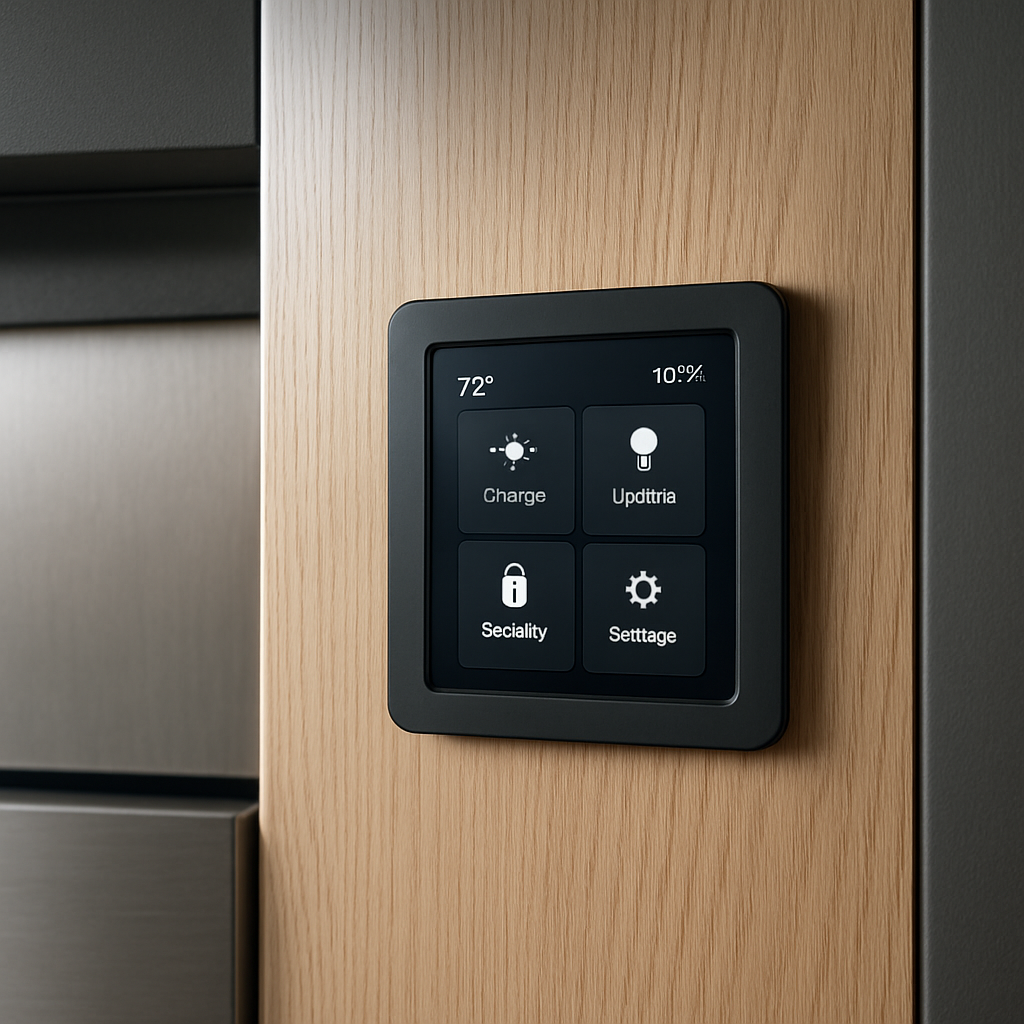 Integrated smart-home control panel supporting efficient family routines
