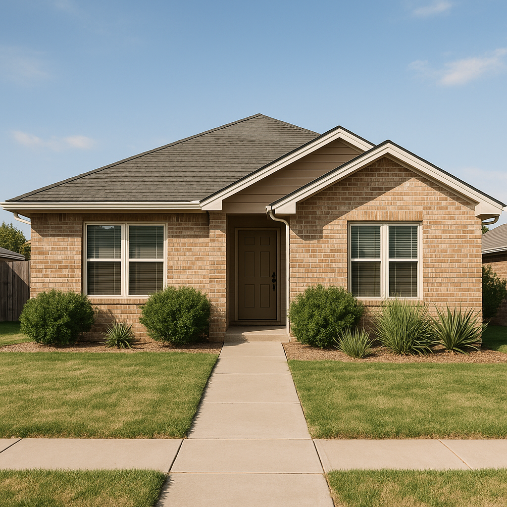 Real estate agent showing a house to potential buyers in Amarillo during the home selling process walkthrough