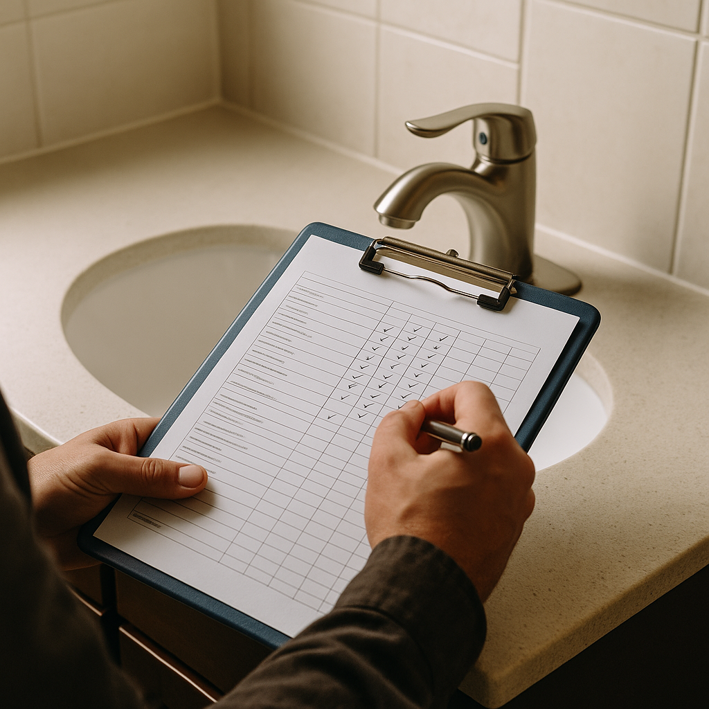 Move-out inspection and security deposit documentation for Texas rentals